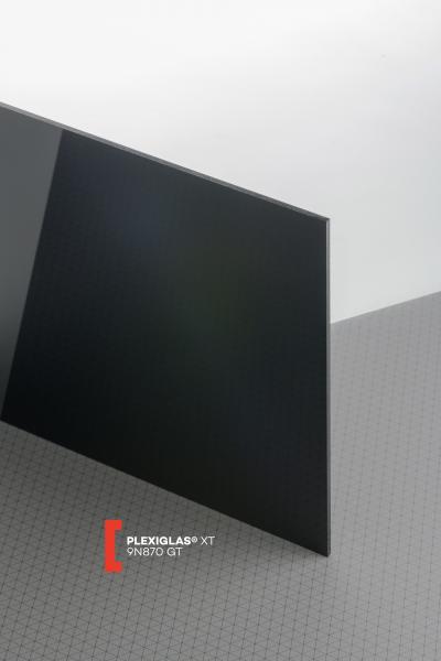 Plexisklo extrudované PLEXIGLAS XT černá 9N870 síla 5mm, 2050x3050