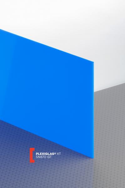 Plexisklo extrudované PLEXIGLAS XT modrá 5N870 síla 3mm, 