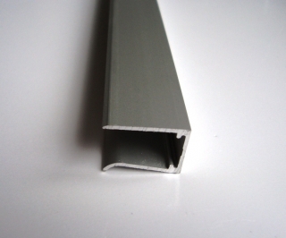 Ukončovací AL U profil - stříbrný ELOX na 10, 16mm