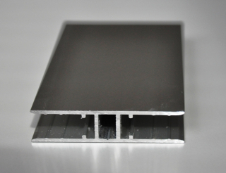 Spojovací AL H profily  - stříbrný ELOX - 10mm