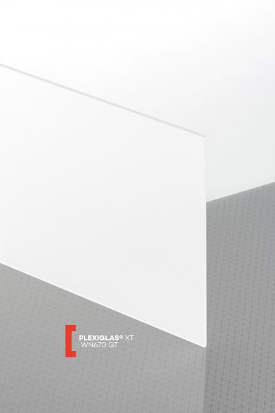 Plexisklo extrudované PLEXIGLAS XT opál WN670 síla 3mm, 1520x2050
