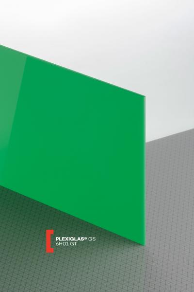 Plexisklo lité PLEXIGLAS GS zelená 6H01 síla 3mm, 1010x2030