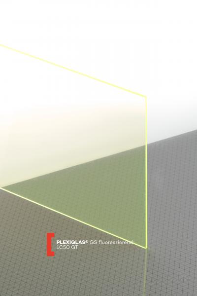 Plexiglas FLUORESCENT 3mm, žlutá, 2030x3050mm